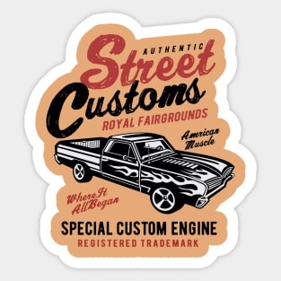 Street Muscle Car Sticker